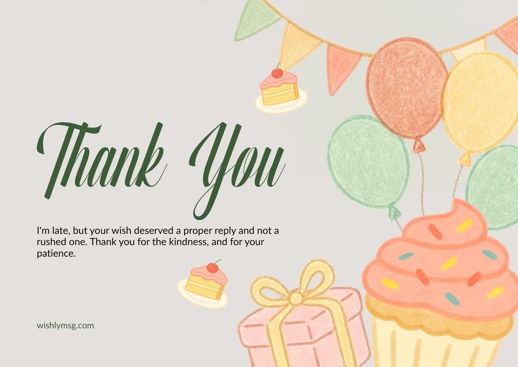 Belated Thank You Messages
