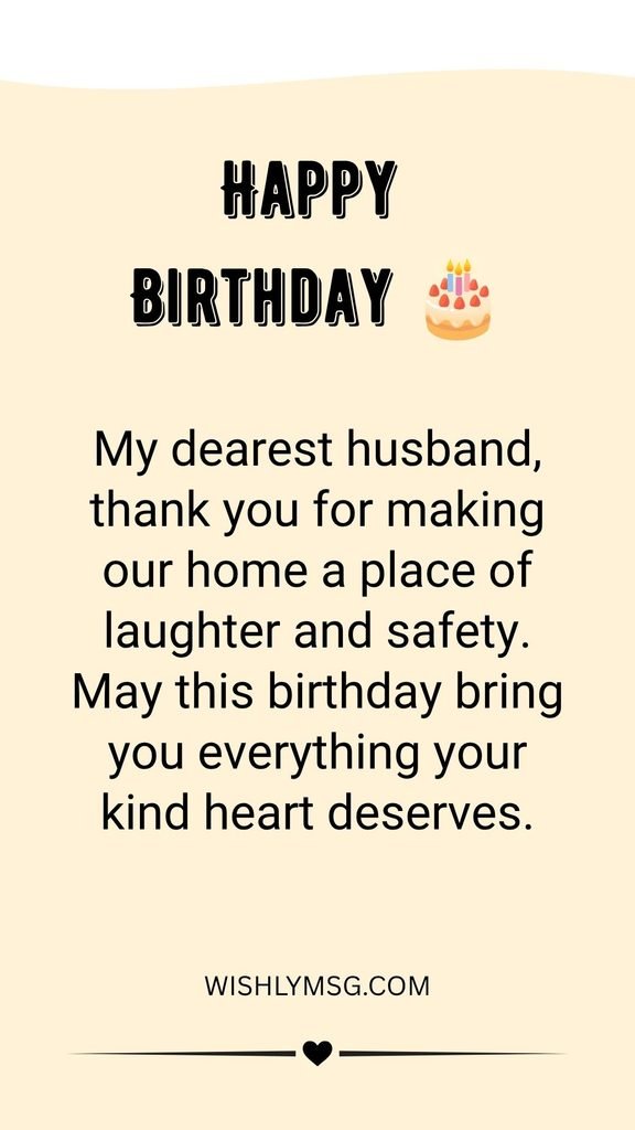Birthday Card Messages for Husband