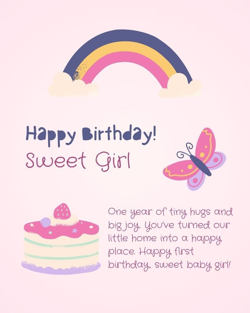 Birthday Wishes for Baby Daughter