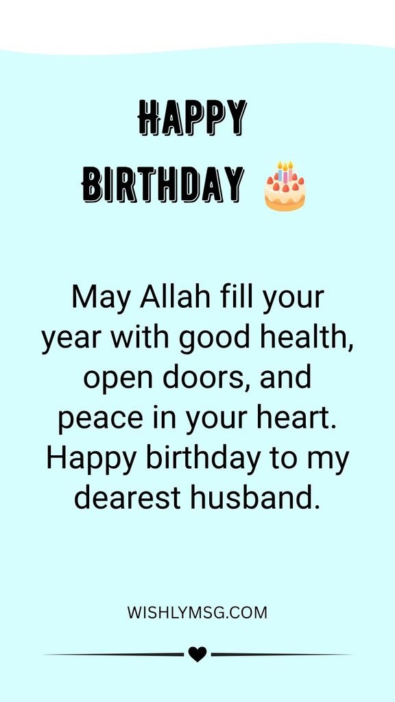 Prayers and Blessings for Your Husband's Birthday