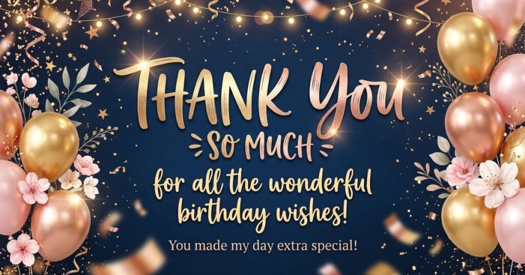 Thank You Messages for Birthday Wish